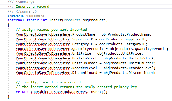 Data Layer Code