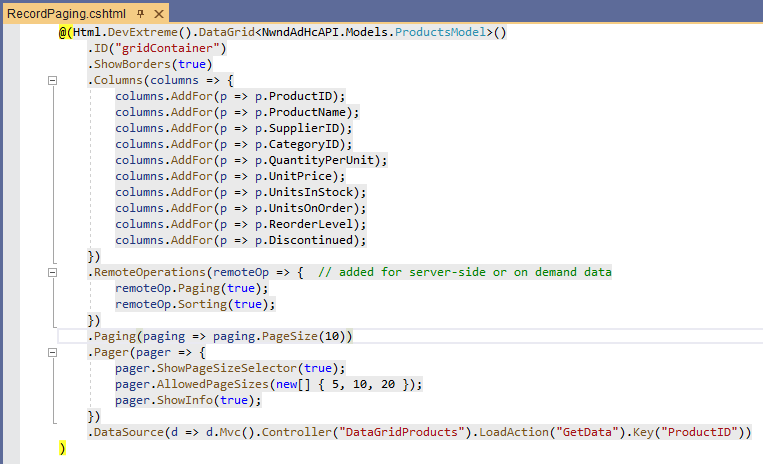 RecordPaging.cshtml