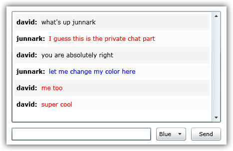 Private Chat Window