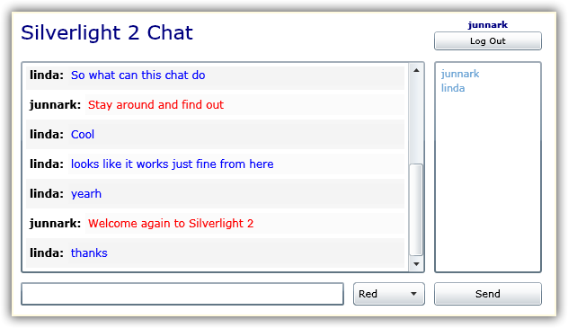 Silverlight 2 Chatroom